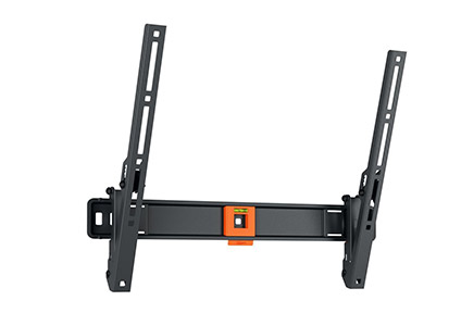 TV bracket on plasterboard wall with discreet trunking and child-safe cable management.