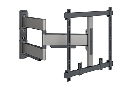 TV on a plasterboard wall with concealed wiring and secure, evenly distributed fixings.