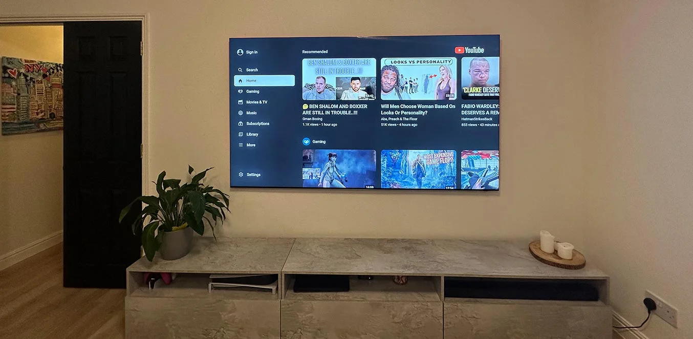 Mounting TVs on plasterboard walls securely in London