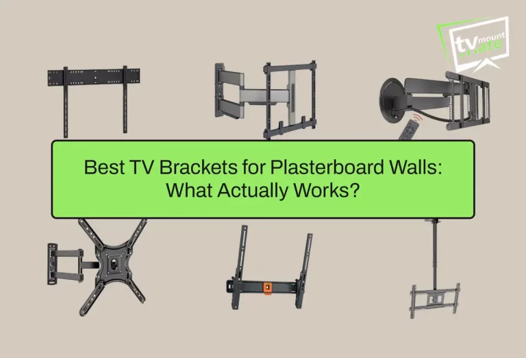 Fixed, tilt and full-motion TV brackets compared for plasterboard walls