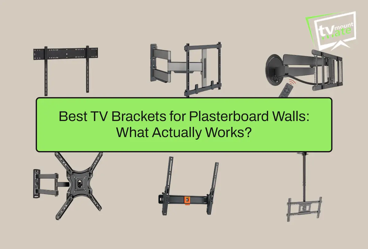 Fixed, tilt and full-motion TV brackets compared for plasterboard walls