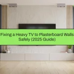 Fixing a Heavy TV to Plasterboard Walls Safely (2025 Guide)