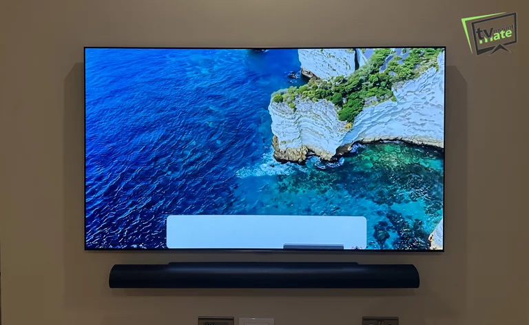 Professional TV mounting on a dot-and-dab wall in London using the correct fixings after checking the wall gap.