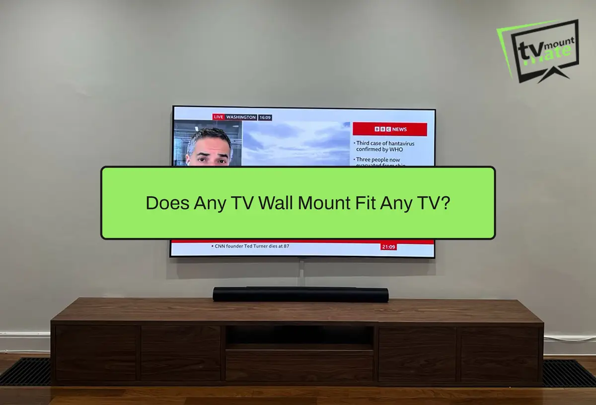 Featured image for a guide explaining TV wall mount compatibility, including VESA size, weight rating, bracket fit and wall fixing requirements.